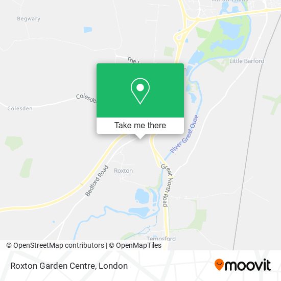 Roxton Garden Centre map