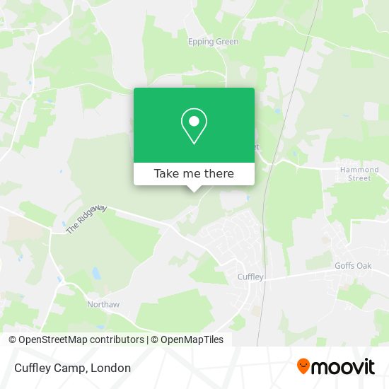 Cuffley Camp map