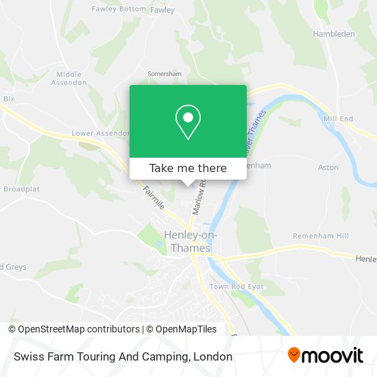 Swiss Farm Touring And Camping map