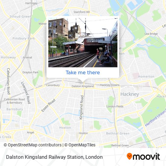 Dalston Kingsland Railway Station map