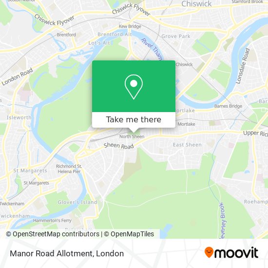 Manor Road Allotment map