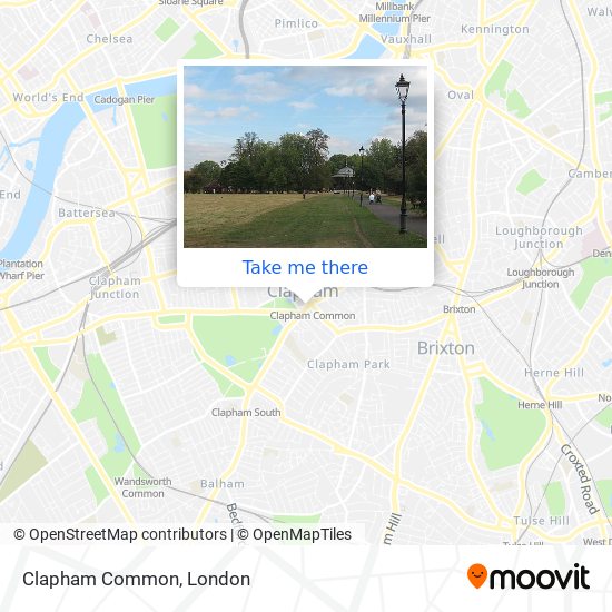 Clapham Common map