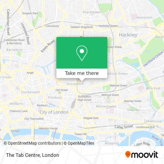 The Tab Centre map