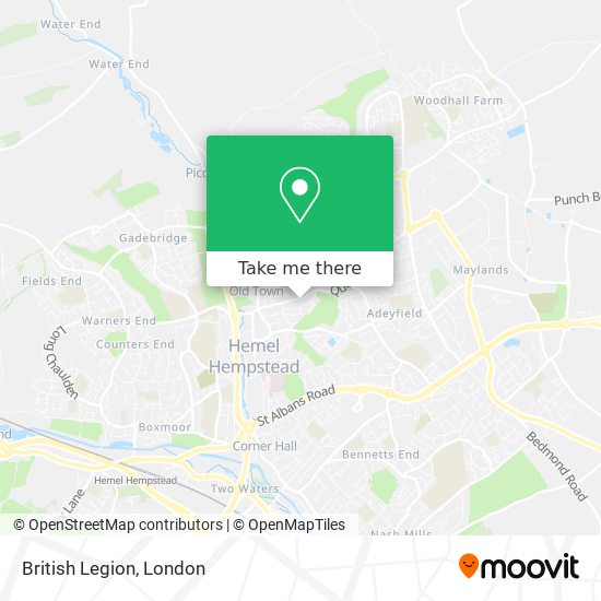 British Legion map
