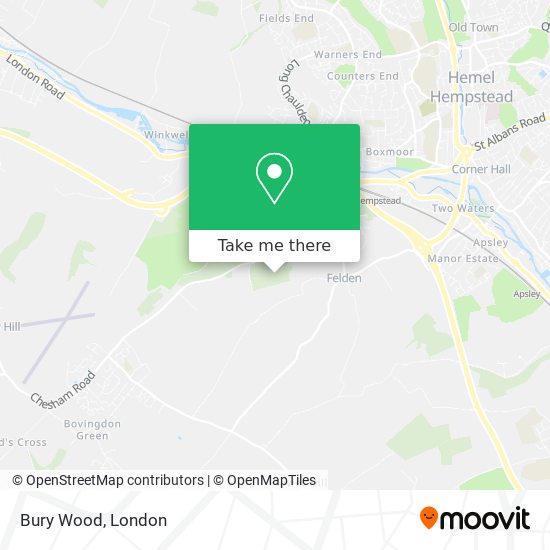 Bury Wood map