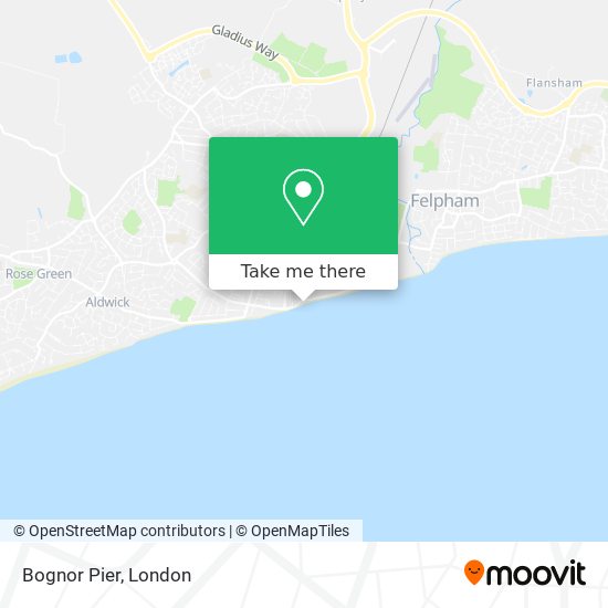 Bognor Pier map