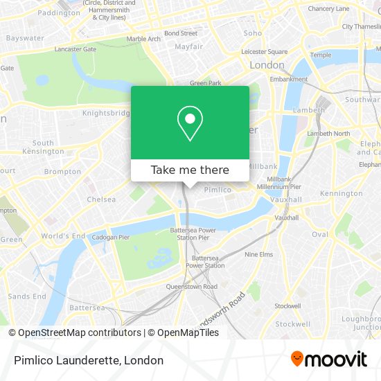 Pimlico Launderette map