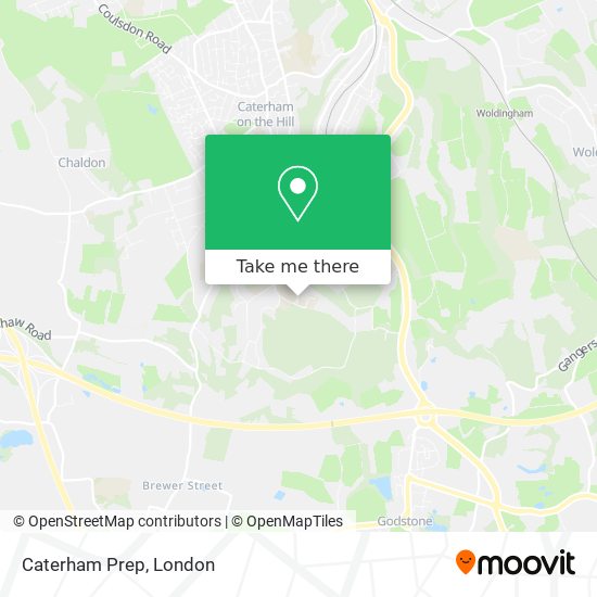 Caterham Prep map