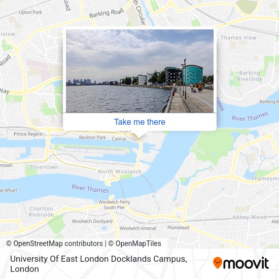 University Of East London Docklands Campus map