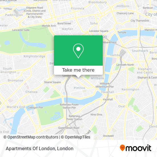 Apartments Of London map