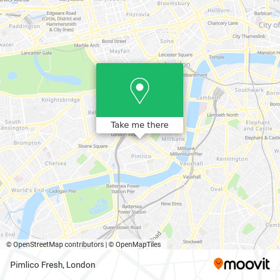 Pimlico Fresh map