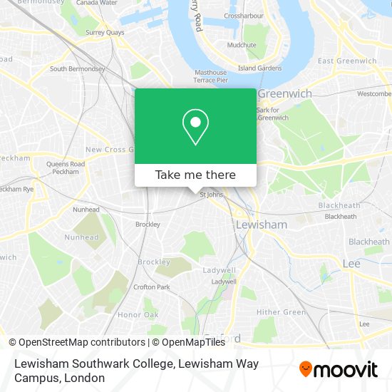 Lewisham Southwark College, Lewisham Way Campus map