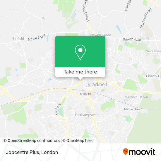Jobcentre Plus map