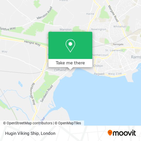 Hugin Viking Ship map