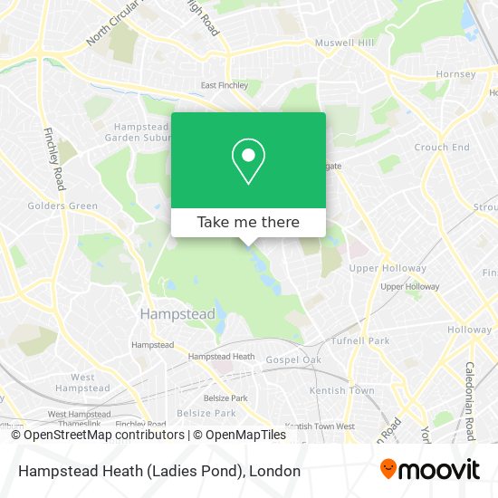 Hampstead Heath (Ladies Pond) map