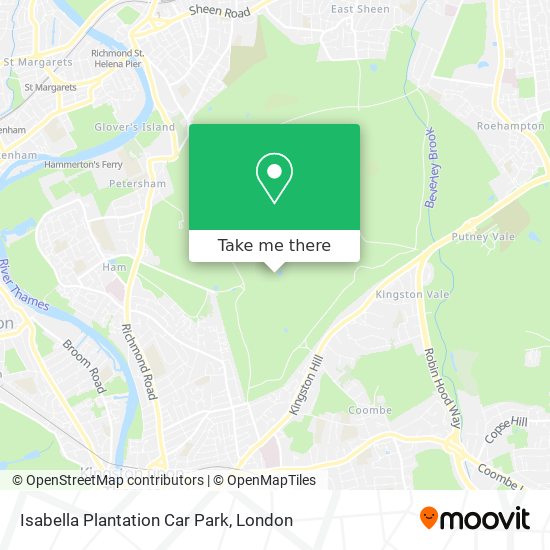 Isabella Plantation Car Park map