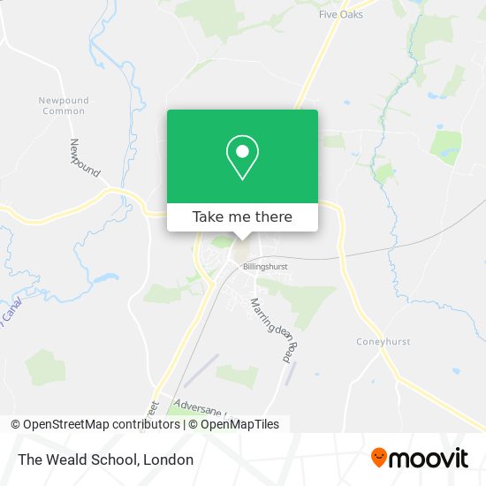 The Weald School map