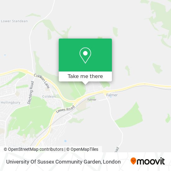 University Of Sussex Community Garden map