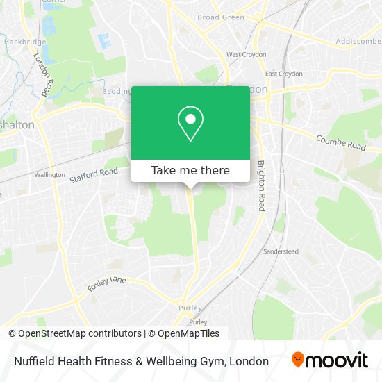 Nuffield Health Fitness & Wellbeing Gym map