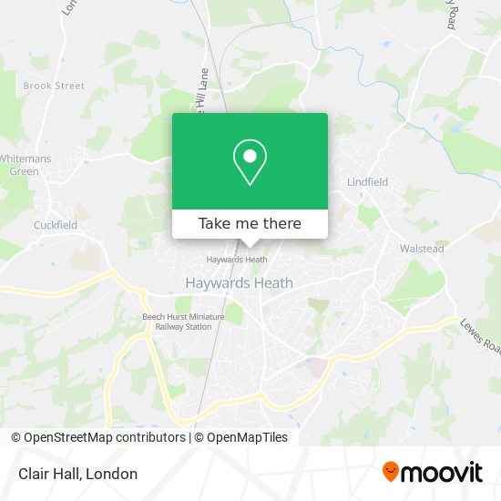 Clair Hall map