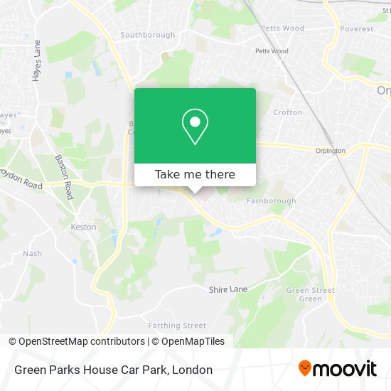 Green Parks House Car Park map