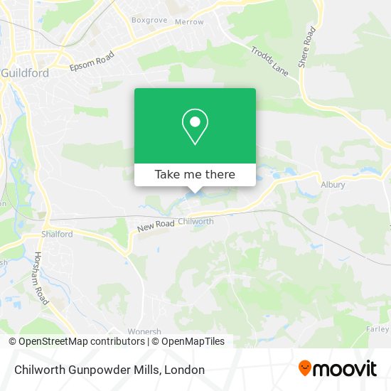 Chilworth Gunpowder Mills map