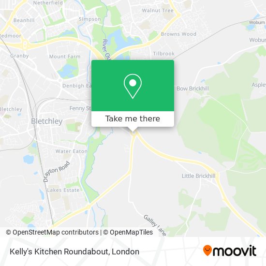 Kelly's Kitchen Roundabout map