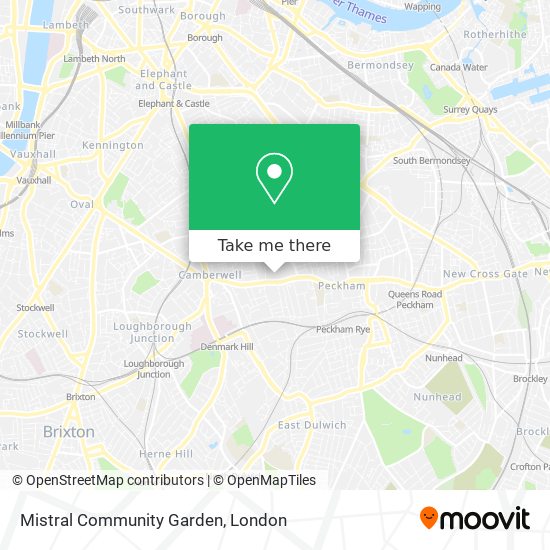 Mistral Community Garden map