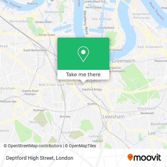 Deptford High Street map