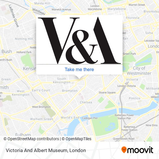 Victoria And Albert Museum map