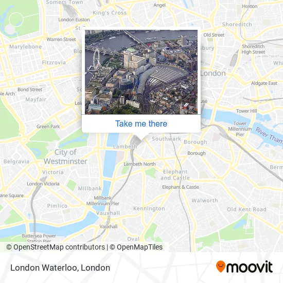 London Waterloo map