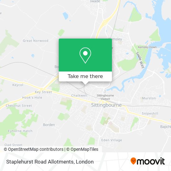 Staplehurst Road Allotments map