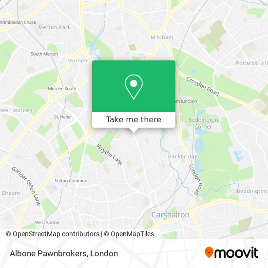 Albone Pawnbrokers map