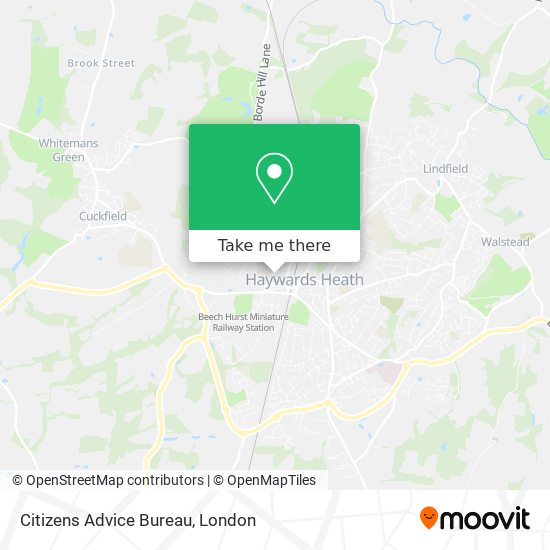 Citizens Advice Bureau map
