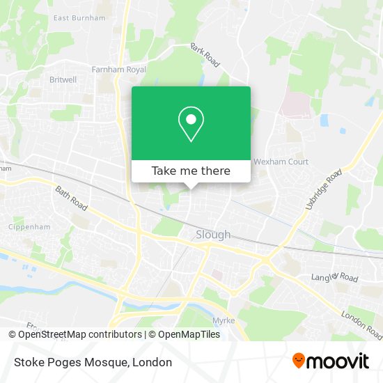 Stoke Poges Mosque map