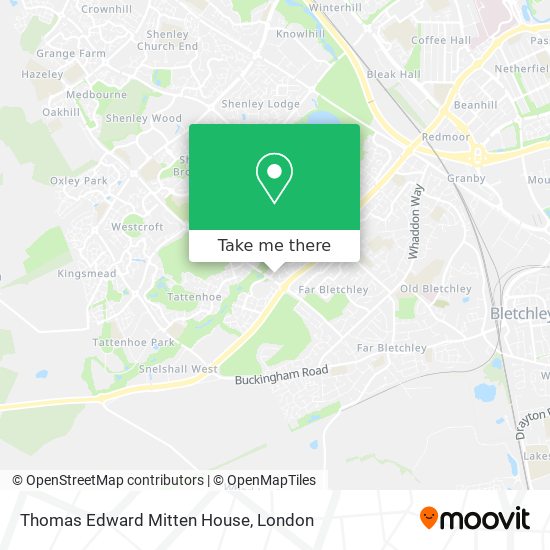 Thomas Edward Mitten House map