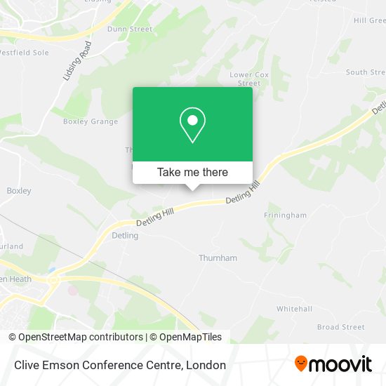 Clive Emson Conference Centre map