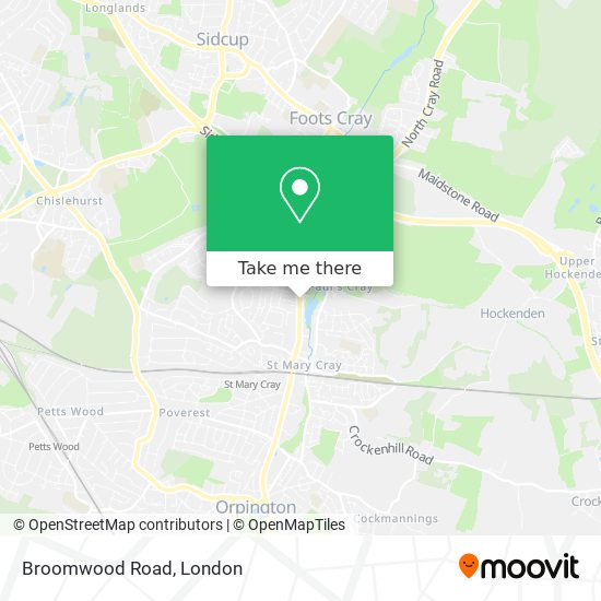 Broomwood Road map