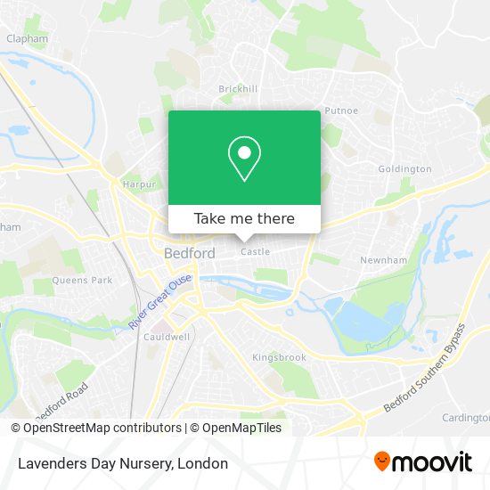 Lavenders Day Nursery map