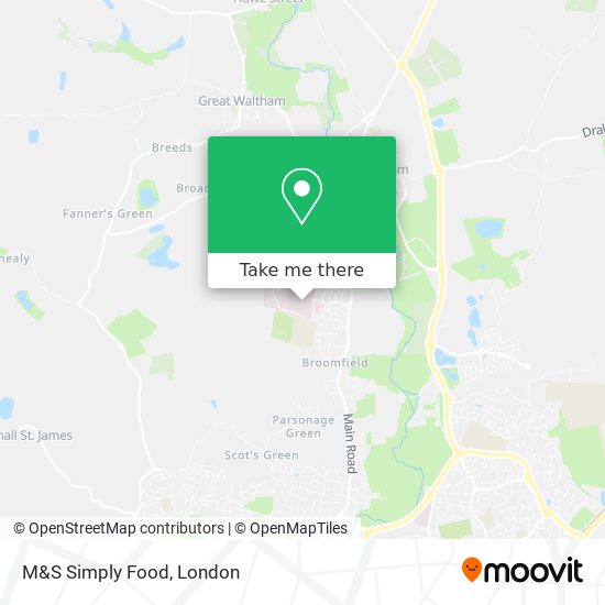M&S Simply Food map