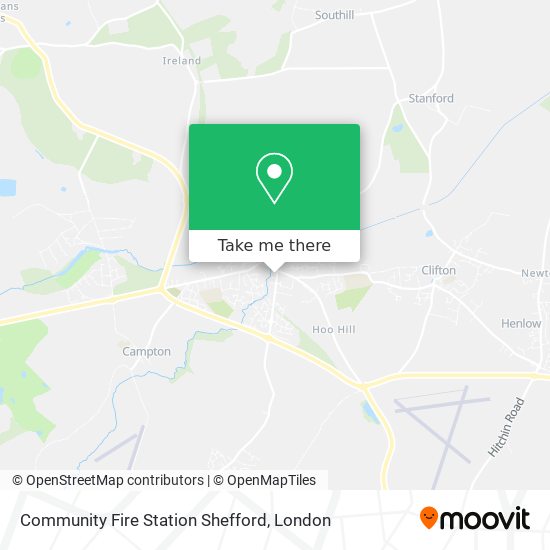 Community Fire Station Shefford map