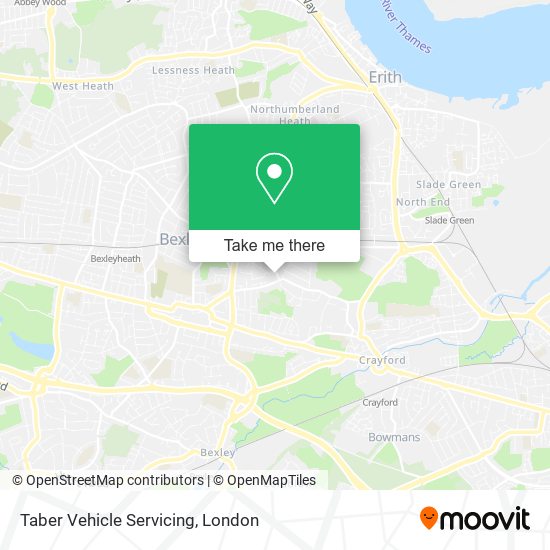 Taber Vehicle Servicing map
