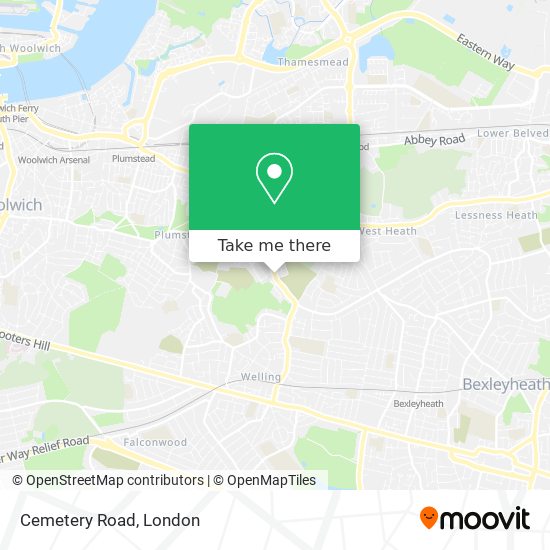Cemetery Road map
