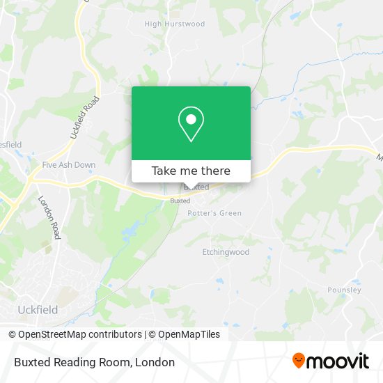 Buxted Reading Room map
