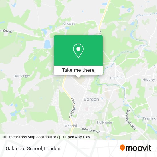 Oakmoor School map