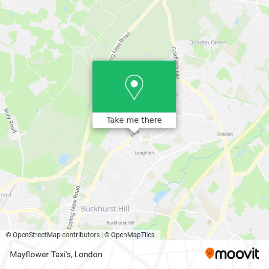 Mayflower Taxi's map