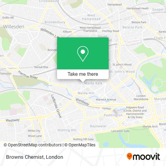 Browns Chemist map