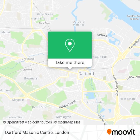 Dartford Masonic Centre map