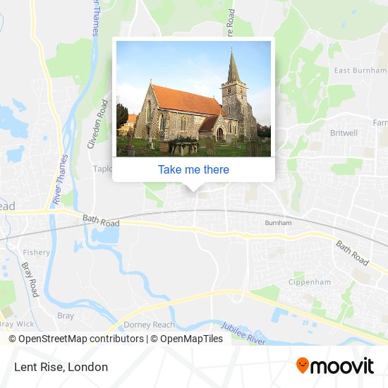 Lent Rise map