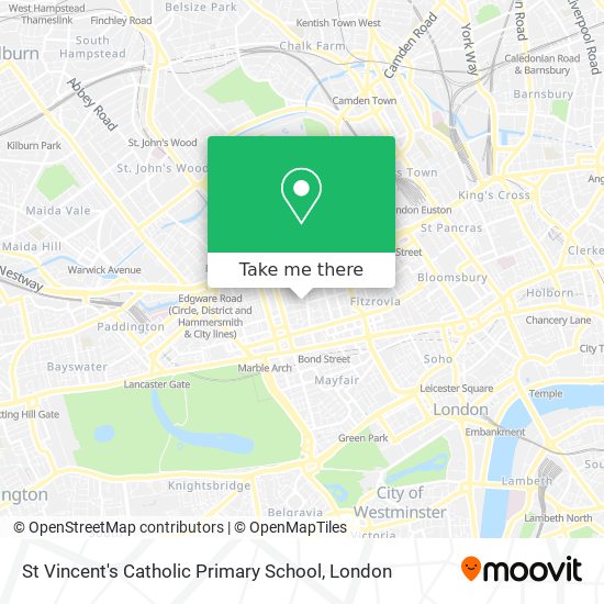 St Vincent's Catholic Primary School map